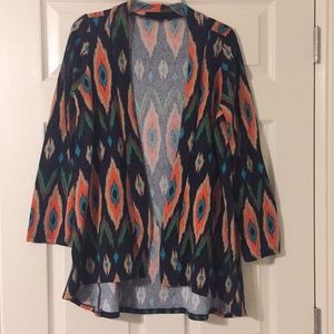 Peach Love Cream Colorful Cardigan